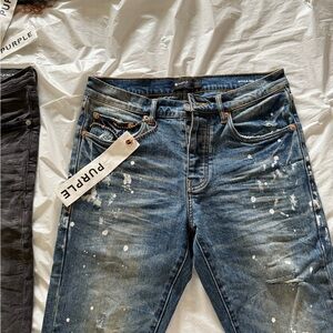 Distressed purple brand Blue Jeans